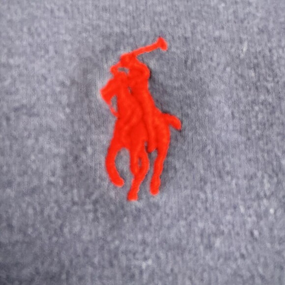 Polo Ralph Lauren Men's XL Polo Shirt Navy Blue Short Sleeve Red Pony Logo GUC - Picture 5 of 8